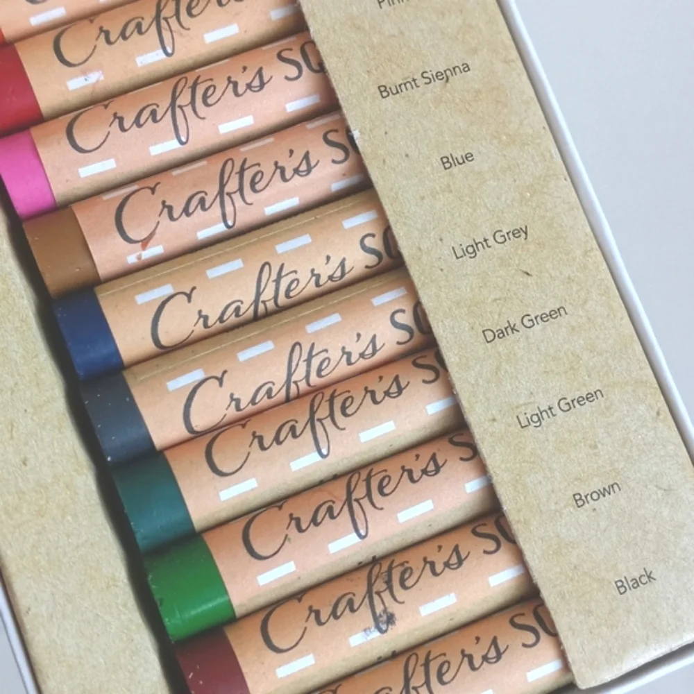 Crafter's Square Oil Pastels Set 12 Color Set (Pastel Crayon/ Sticks)